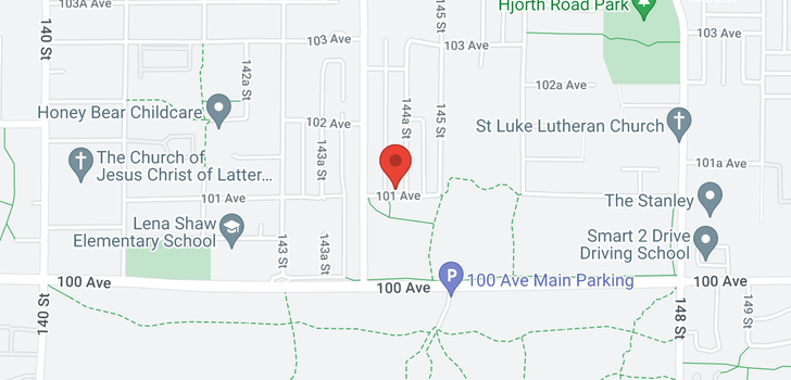 map of 14445 101 AVENUE